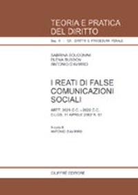 Reati di false comunicazioni sociali. Artt...