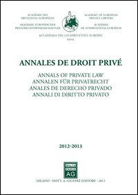 Annales de droit privé-Annali di diritto ...