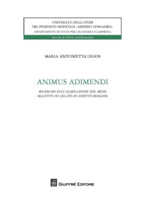 Animus adimendi. Ricerche sull'alienazione...