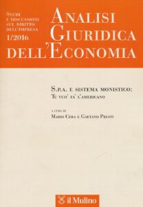 Analisi giuridica dell'economia (2016). Vo...
