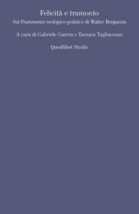 Felicità e tramonto. Sul «Frammento teol...