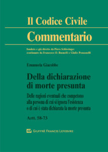 Della dichiarazione di morte presunta. Del...