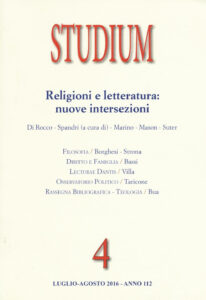 Studium (2016). Vol. 4: Religioni e letteratura: nuove intersezioni