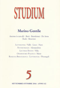 Studium (2016). Vol. 5: Marino Gentile