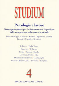 Studium (2017). Vol. 4: Psicologia e lavoro: Nuove prospettive per l'orientamento e la gestione delle competenze nello scenario attuale