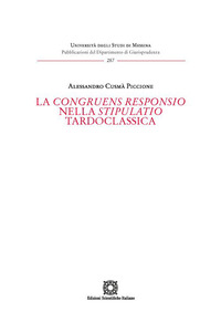 Congruens responsio nella stipulatio tardoclassica (La)
