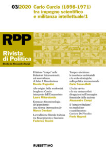 Rivista di politica (2020). Vol. 3: Carlo ...