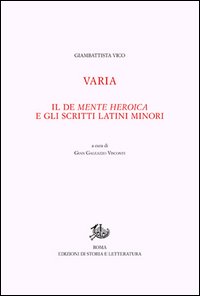 Opere di Giambattista Vico. Vol. 12/1: Var...