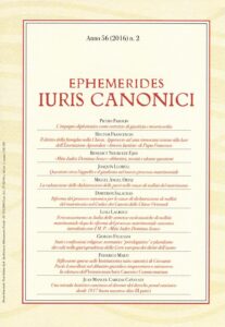 Ephemerides Iuris canonici (2016). Vol. 2