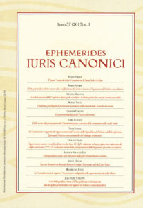 Ephemerides Iuris canonici (2017). Vol. 1
