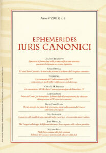 Ephemerides Iuris canonici (2017). Vol. 2
