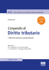 Compendio di diritto tributario. Riferimen...