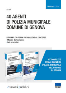 Kit 40 agenti di polizia municipale comune...