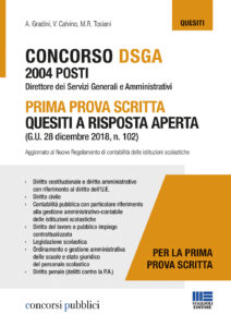 Concorso DSGA 2004 posti. Prima prova scri...