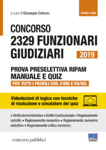 Concorso 2329 funzionari giudiziari 2019. ...