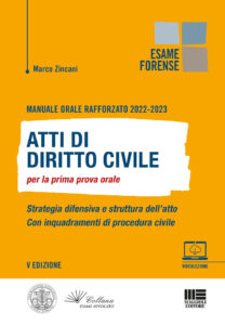 Manuale orale rafforzato 2022-2023. Atti d...