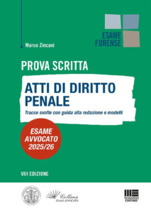 Prova scritta. Atti di diritto Penale. Tra...
